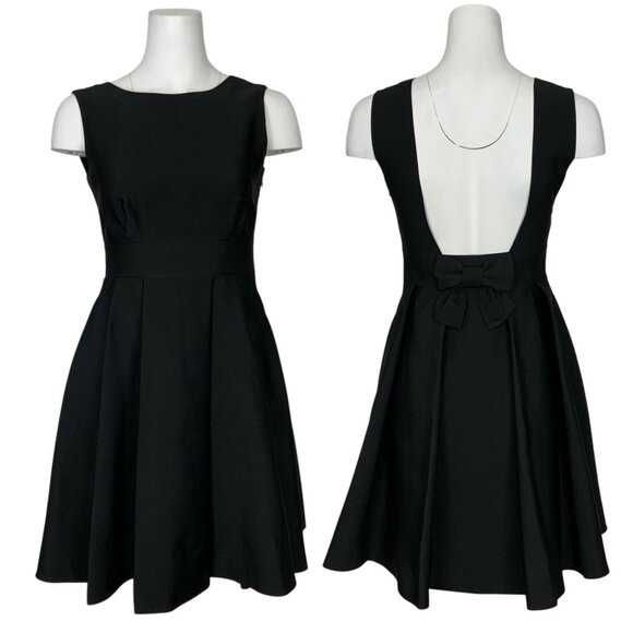 kate spade Dresses & Skirts - Kate Spade Marilyn Dress 4 Black Bow Sleeveless Mini